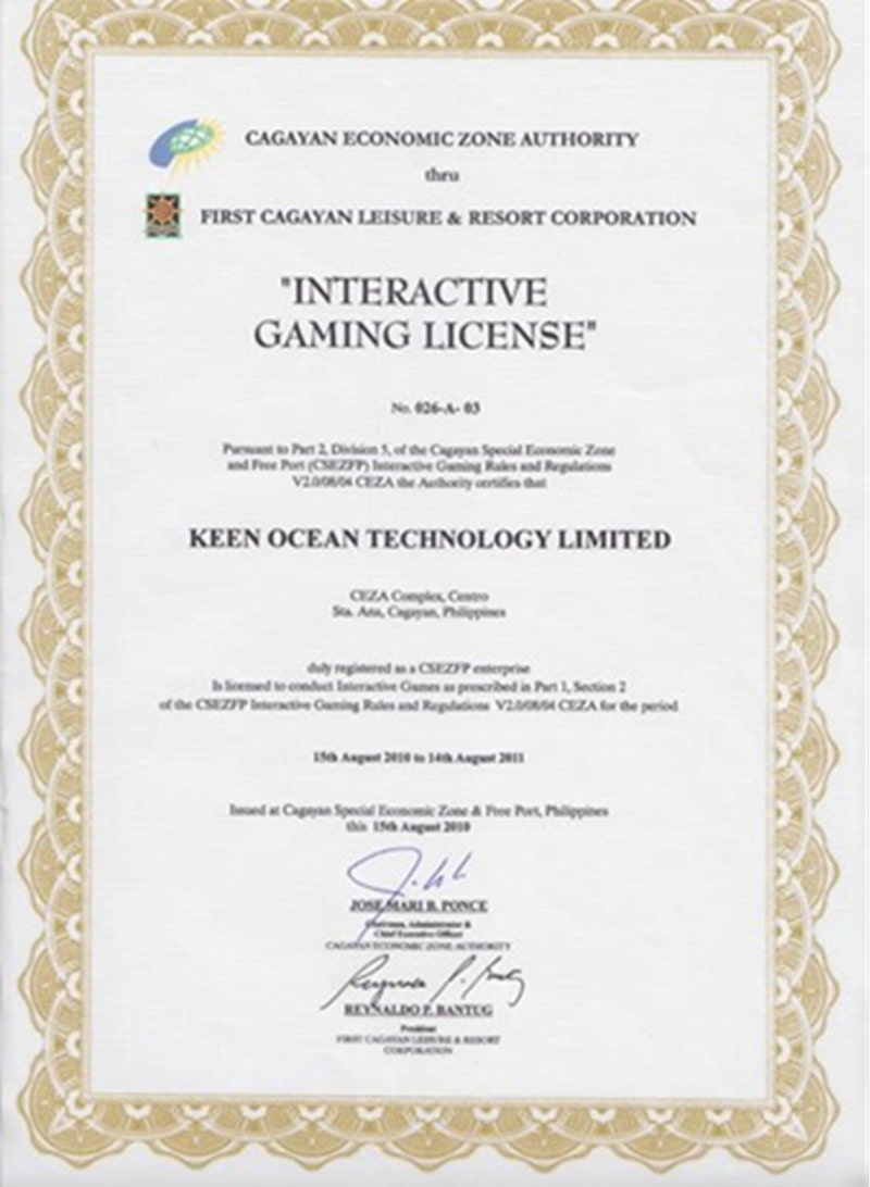 Net88 Còn Được Cấp Phép Fclrc (First Cagayan Leisure And Resort Corporation) Tại Philippines